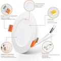 Miniatyrbild 5 av 6: Spot LED Inbyggnad Extra Platt - 6W - Neutral Vit 4000K - Hål Φ70-85mm - 10 St - För Kök Vardagsrum Korridor