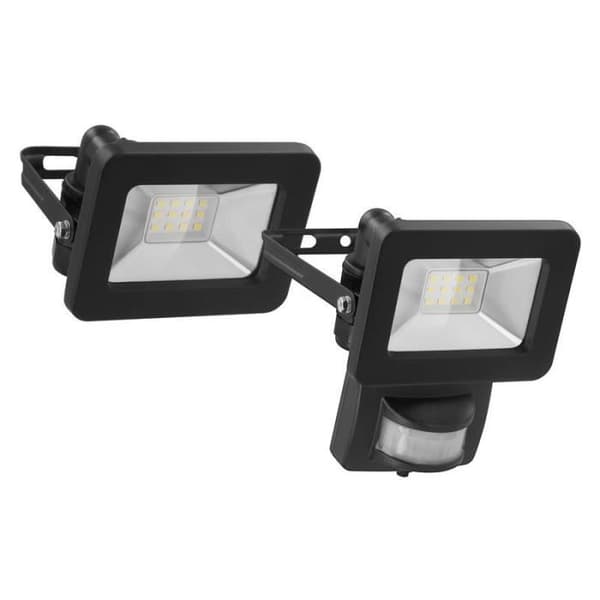 Utomhus LED strålkastare med svart rörelsedetektor, 30W - 2550lm Goobay