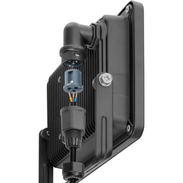 LED utomhusprojektor med rörelsedetektor svart, 20W - 1700lm Goobay