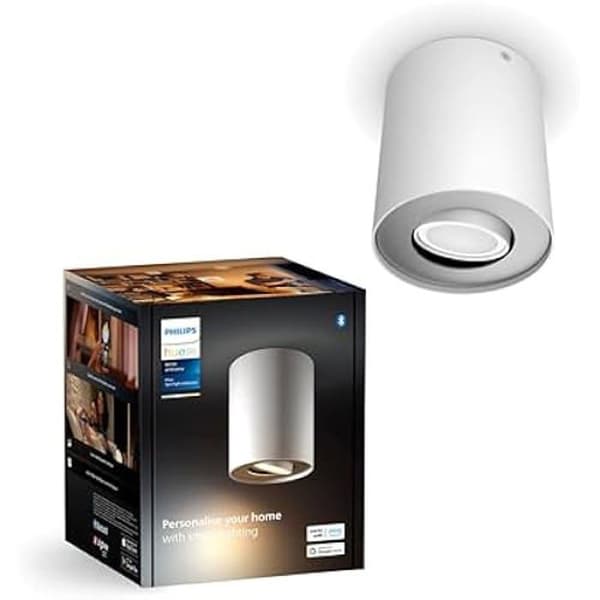 Spot LED - PHILIPS HUE - Ambiance Pelare - Smart belysning - Minimalistisk design - Lätt väggmontering