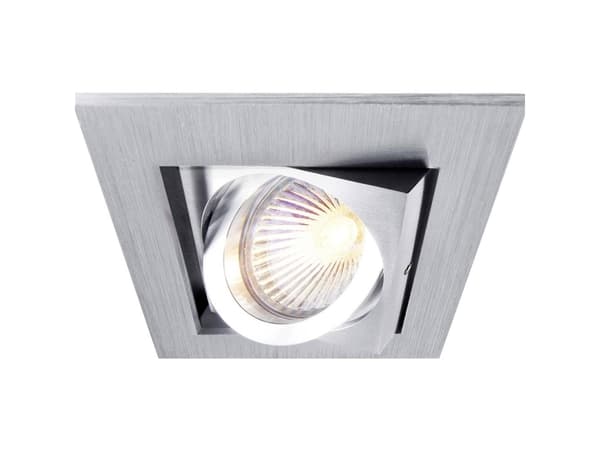 Deko Light Kardan I 110100 Loftsindbygningsring LED (RGB), Halogen GU5.3, MR 16 50 W Sølv