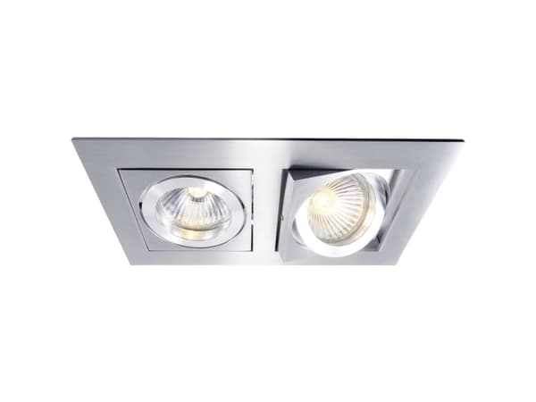 Deko Light Kardan II 110101 Loftsindbygningsring LED (RGB), Halogen GU5.3, MR 16 50 W Sølv