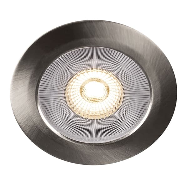 LLITT Alice 12V Infälld downlight 3000K IP44 340lm Borstad stål 1-pack