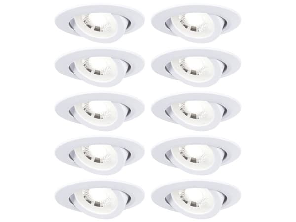 Paulmann 99995, Innsunket spotlight, LED, 3000 K, 450 lm, Hvit Hvit
