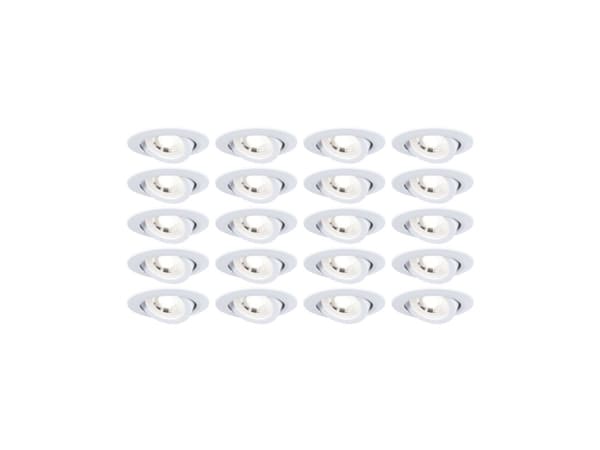 Paulmann 99997, Innsunket spotlight, LED, 3000 K, 450 lm, Hvit