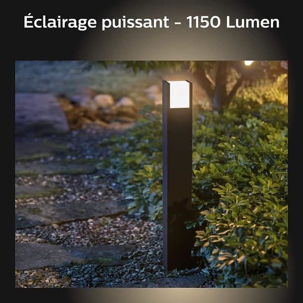 Philips Hue Vit FUZO - Stolpe - Svart
