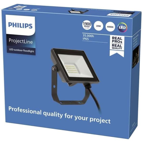 LED-belysningsspotlight Philips ProjectLine 8719514954502 LED N-A Effekt: 20 W naturvit N-A