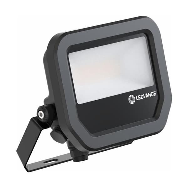 Ledvance LED Projektor Aluminium Svart 8W 1200lm 100D - 865 Dagsljus | IP66 - Symmetrisk