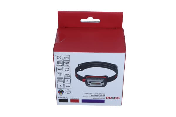 ROOKS COLOR PRO OTSALAMPPU 250LM TUNNISTIMELLA
