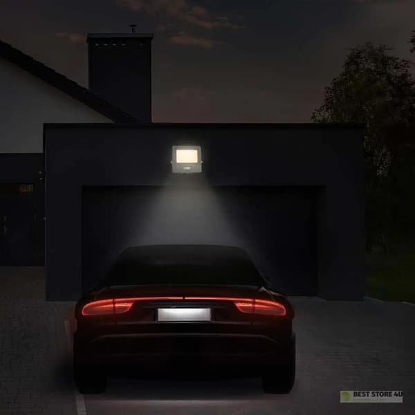 LED-projektor V-TAC 50W SAMSUNG CHIP Rörelsesensor Vit kabel 1M VT-158S-1-W 6400K 4000lm 5 års garanti
