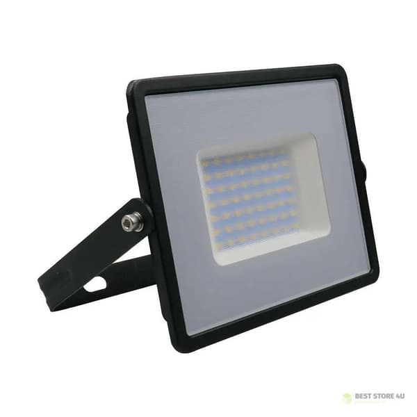 V-TAC 50W SMD E-sarjan LED-projektori musta VT-4051 6500K 4300lm