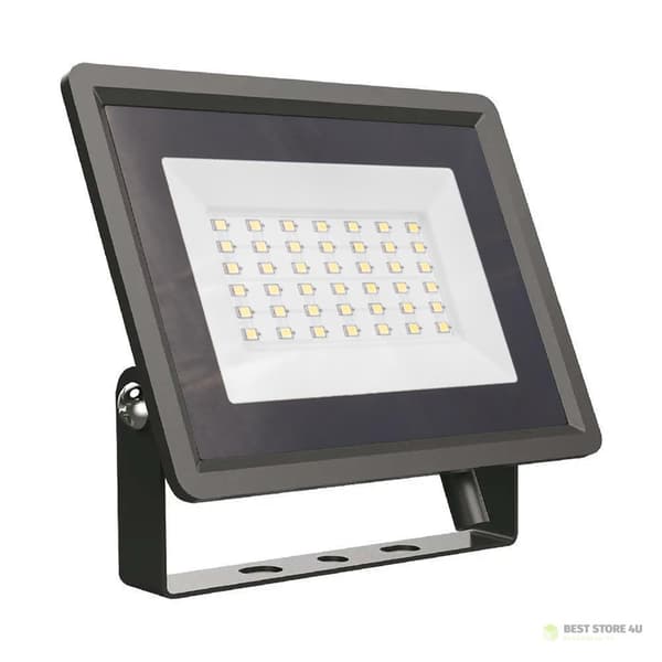 LED-projektor V-TAC 30W SMD F-KLASSE Sort VT-4934-B 4000K 2510lm