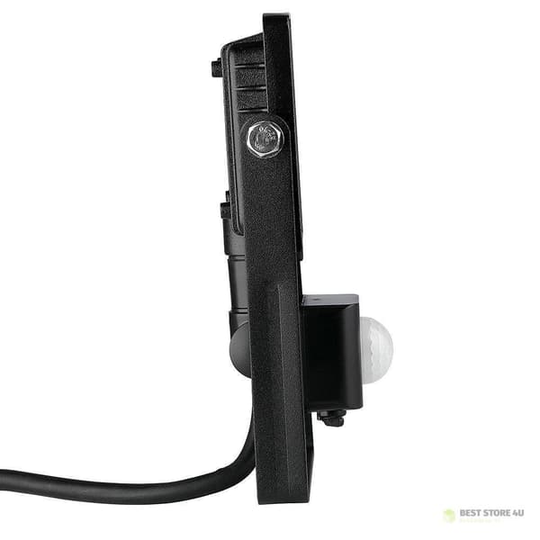 LED-projektor V-TAC 10W SAMSUNG CHIP bevægelsessensor afbrydelsesfunktion sort VT-10-SB 4000K 800lm 5 års garanti