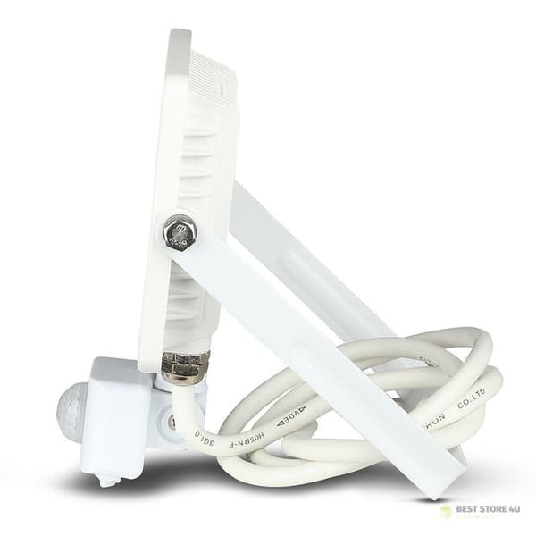 LED-projektor V-TAC 20W SAMSUNG CHIP Rörelsesensor Avstängningsfunktion Vit VT-20-SB 4000K 1600lm 5 års garanti