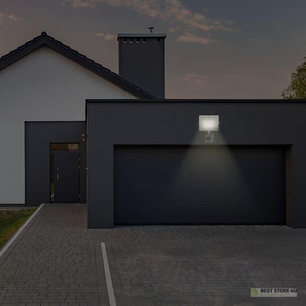 LED-projektor V-TAC 20W SAMSUNG CHIP Rörelsesensor Avstängningsfunktion Vit VT-20-SB 4000K 1600lm 5 års garanti