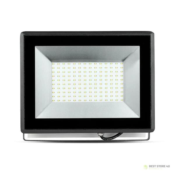 V-TAC 100W SMD E-serie LED-projektor sort VT-40101 6500K 8700lm