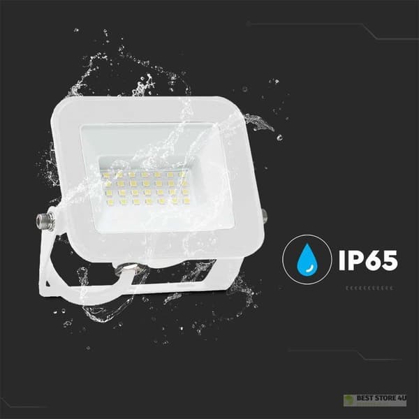 LED-projektor V-TAC 30W SAMSUNG CHIP PRO-S Vit VT-44030 4000K 2505lm 5 års garanti