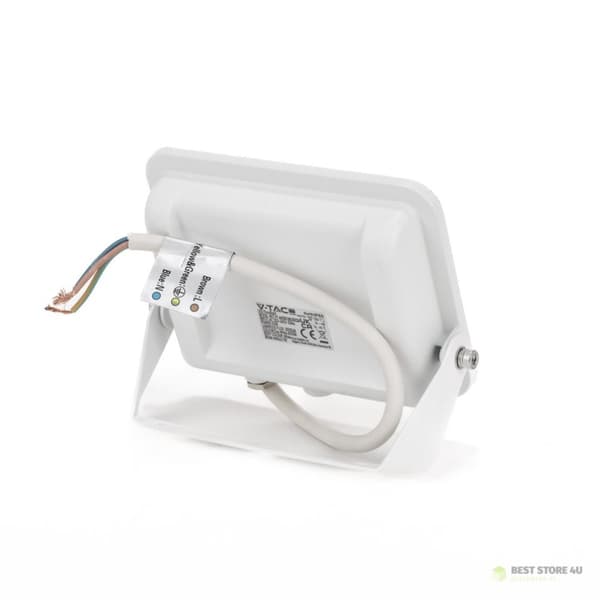 LED-projektor V-TAC 30W SAMSUNG CHIP PRO-S Vit VT-44030 4000K 2505lm 5 års garanti