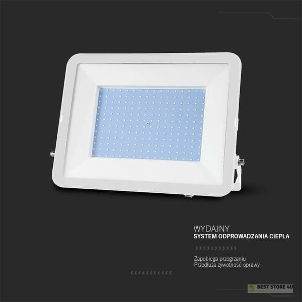 LED-projektori V-TAC 300W SAMSUNG CHIP PRO-S Valkoinen VT-44300 6500K 26390lm 5 vuoden takuu