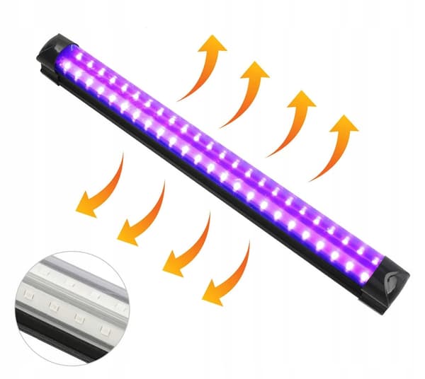 Lampe 48x LED UV 395-400nm 10W Stik VÆG LOFT 230V Ultraviolet