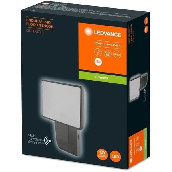 15 W LED utomhusstrålkastare kallvit LEDVANCE