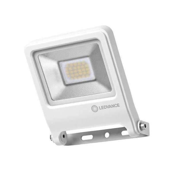 LEDVANCE LED utomhusstrålkastare - 20 W - 1600 lm - IP65 - Aluminium - Vit