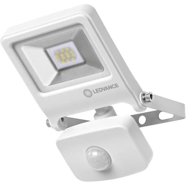Utomhus LED spotlight 10 W x integrerad LED varmvit LEDVANCE ENDURA® FLOOD Sensor Varmvit L 4058075292178 vit