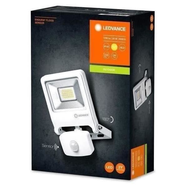 Endura översvämningssensor utomhus LED-projektor - LEDVANCE - 20W - 1500 lm - 3000K vit