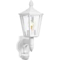 Miniatyrbild 2 av 3: STEINEL Utomhusvägglampa med detektor L 15 S 60W IP44 E27 - Vit