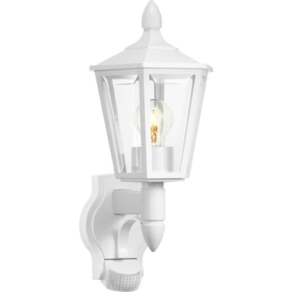 STEINEL Utomhusvägglampa med detektor L 15 S 60W IP44 E27 - Vit Vit