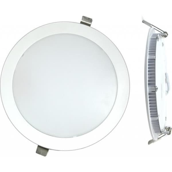 Rund inbyggd LED-spot 18W 6000K VIT - SILVER ELECTRONICS - 6279-DI