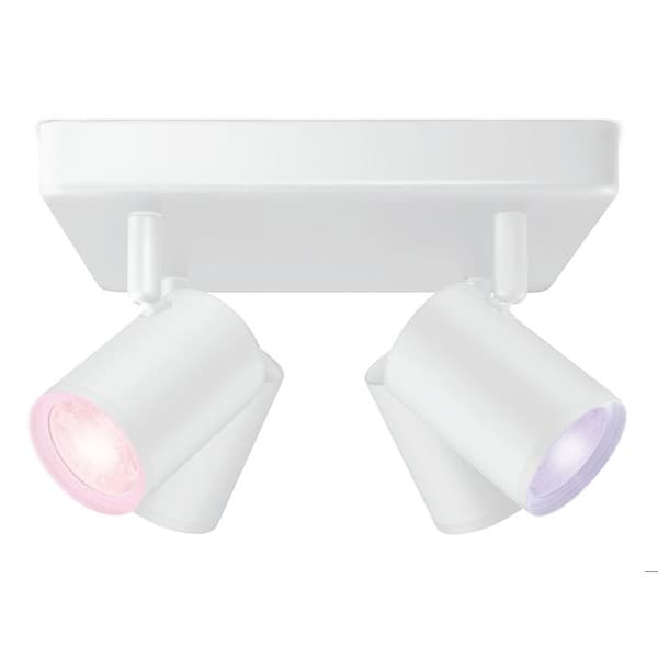 WiZ Wi-Fi IMAGEO färg LED-spotlights, 4x5W, Vit