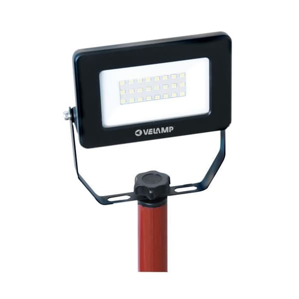 LIGHT PAD 2: proiettore LED SMD 20W IP65, nero 6500K med treppiede och cavo 3mt