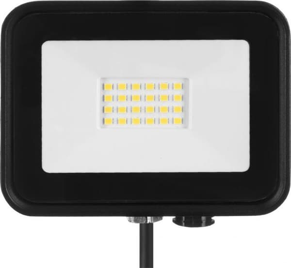 Utomhusprojektor Zamel - LNS10000005 - Projektor Solis 20W 230V IP65 neutral vit NAS-20WN svart