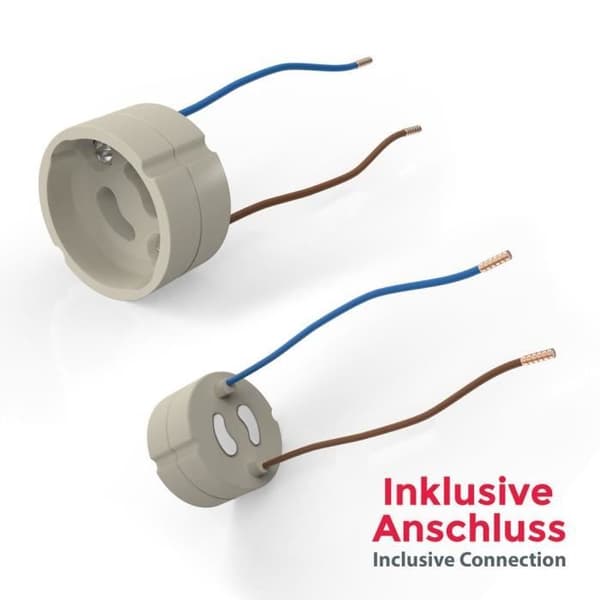 Inbyggda spotlights - B.K.LICHT - Selena - 10-pack - GU10 5W - Matt nickel - Justerbara