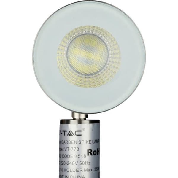 Trädgårdsprojektor V-TAC VT-770 7518 GU10 N/A N/A