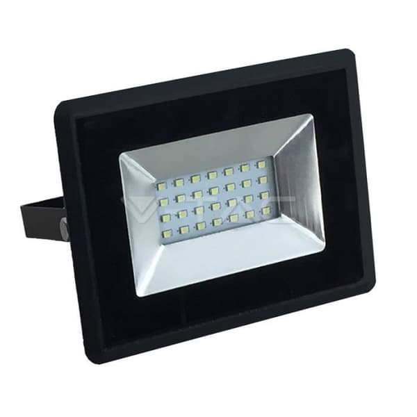 LED-projektor 20w 1600lm 1600lm 4000k Naturligt ljus Smd Slim Slim Vt-4021 5947 Färg Svart Svart