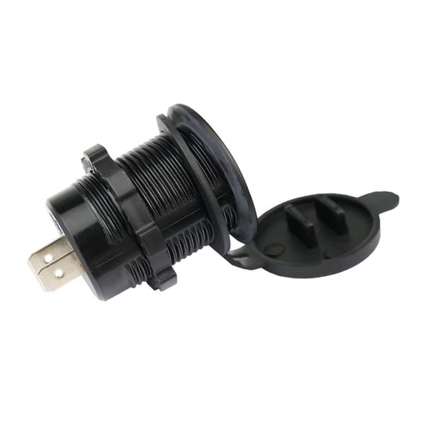 INF Dobbelt QC3.0 biloplader med afbryder Sort + blå