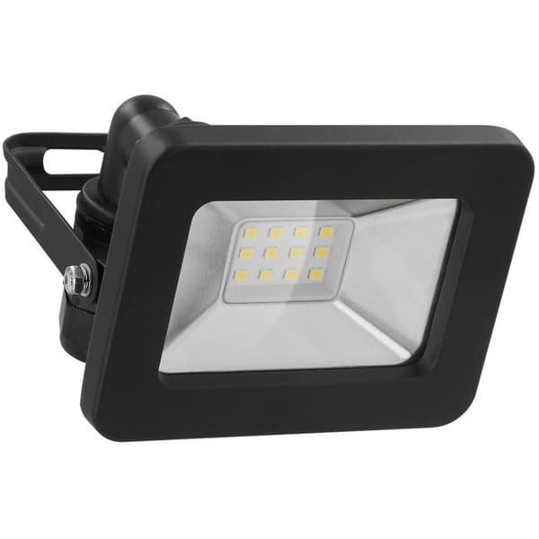 Svart LED utomhusstrålkastare, 10W - 850lm Goobay