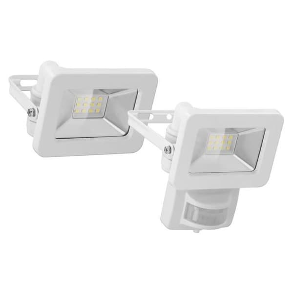 Utomhus LED strålkastare med vit rörelsedetektor, 30 watt - 2550 lumen Goobay
