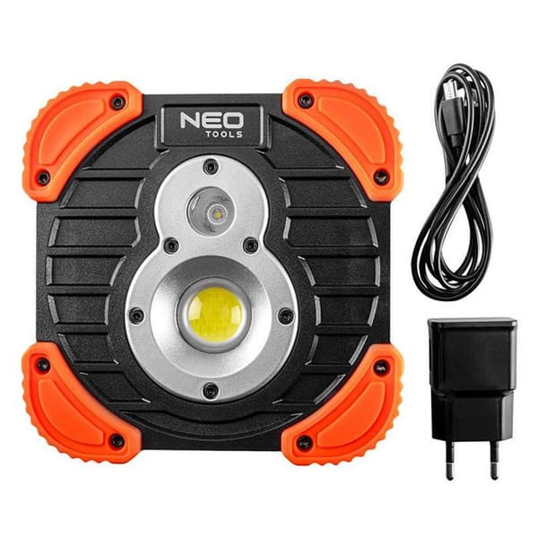 Batteridriven projektor NEO TOOLS 99-040 750 + 250 LM COB uppladdningsbar