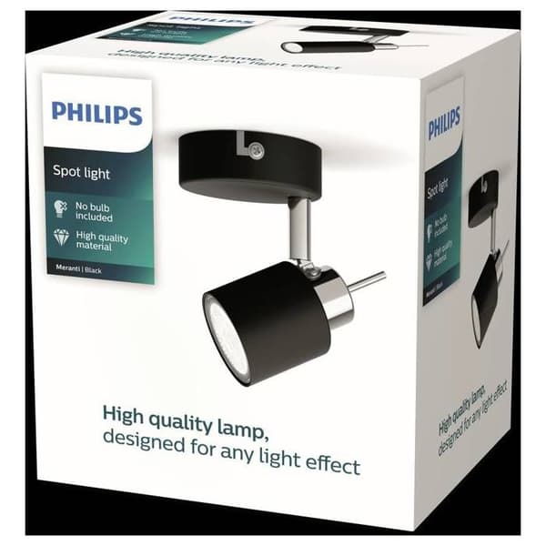 Philips Meranti 8719514465374 Spot tak GU10 svart