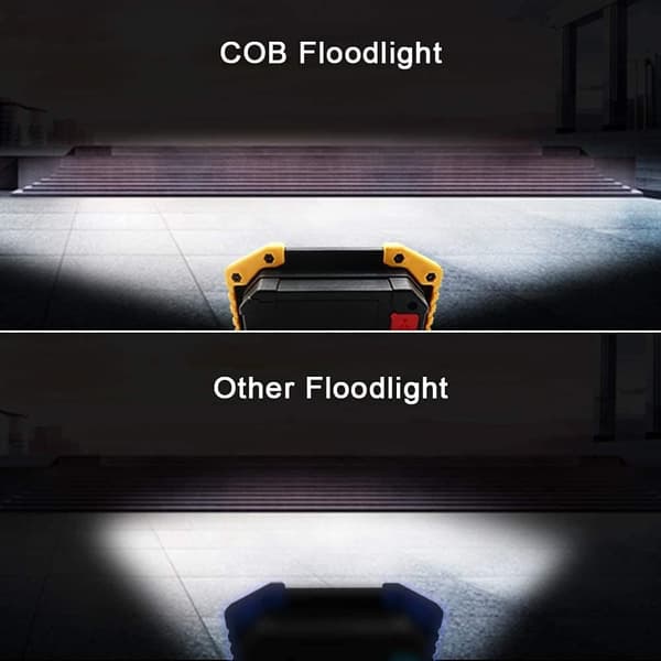 2025 Upgraded 30W LED Rechargeable Work Light with Digital Display, 2500LM Super Bright COB Floodlight with 3 Modes, Outdoor IP65 Emergency Security L