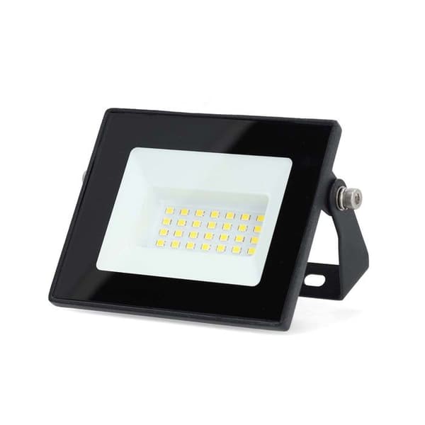 Utomhus LED Projektorlampa Med Sladd 20W 4000K 1620lm IPX6 Nedis Svart