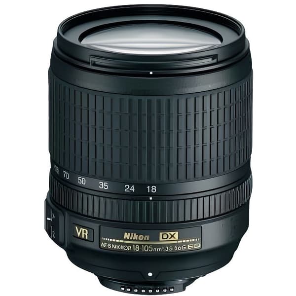 NIKON AF-S DX VR 18-105 mm f/3,5-5,6G ED-objektiv - 5,8x standardzoom