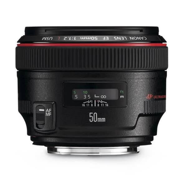 Canon EF 50 mm f/1.2L USM-objektiv - F/1.2 bländare - Exceptionell prestanda i svagt ljus