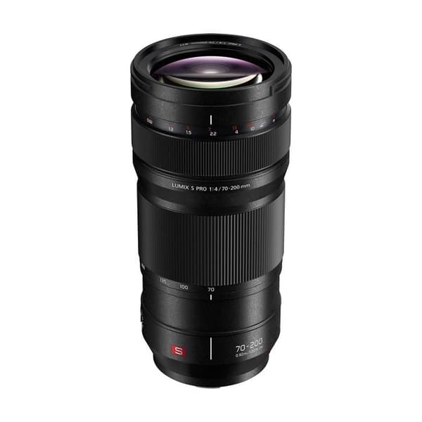Panasonic Lumix S Pro 70-200mm F4.0 | Teleobjektiv S-R70200E (Zoom 200mm, Avdragbar ring, Dubbel stabilisering, Tropiskiserad) Svart