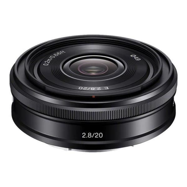 Sony E 20mm f/2.8 Pancake Fixed Focal Lins Svart