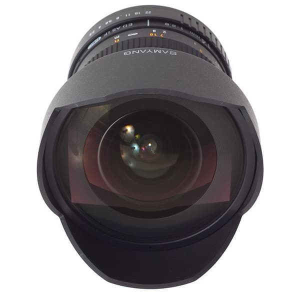 SAMYANG 14 mm vidvinkelobjektiv - OLYMPUS-fäste - Bländare f/2,8 - f/22 - Fokuseringsavstånd 0,28m