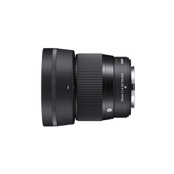 Objektiv med Fast Brännvidd - Sigma - 56mm - f/1.4 - Fuji-X Mount - Kompakt Teleobjektiv Svart